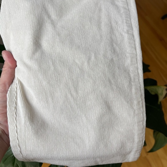 Hollister High Rise Flare 1R waist 25 ivory cream corduroy flare pants festival - Picture 15 of 15